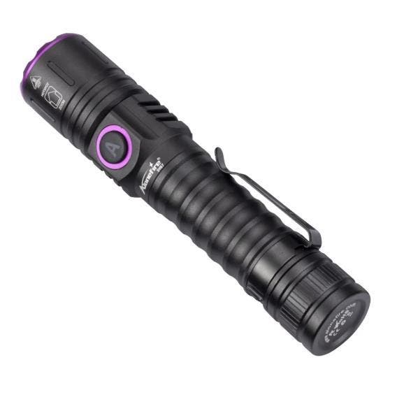 UV LED Zaklamp 365/395nm Oplaadbaar Zoom Type-C, Caravans en Kamperen, Zaklampen, Nieuw, Verzenden