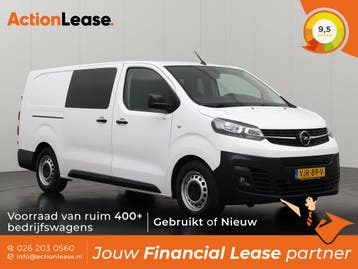 Opel Vivaro Dubbel cabine L3 H1 2021 Elektrisch Automaat, Auto's, Automaat, Vivaro, Zwart, Wit
