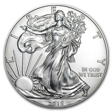 American Eagle 1 oz 2021 (type 1), Verzenden, Midden-Amerika, Losse munt, Zilver