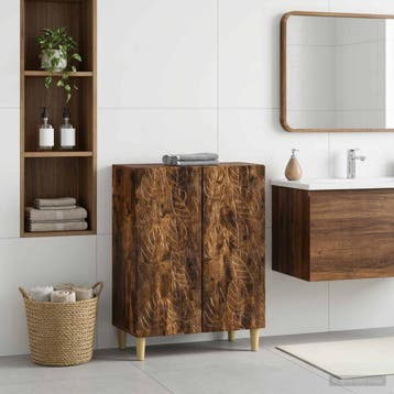 vidaXL Badkamer Opbergkast DELFT Gerookt eiken 59,5 x 31 x, Verzenden, Nieuw