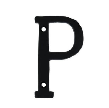 Letter P Klein IJzer zwart 75 mm, Verzenden, Nieuw