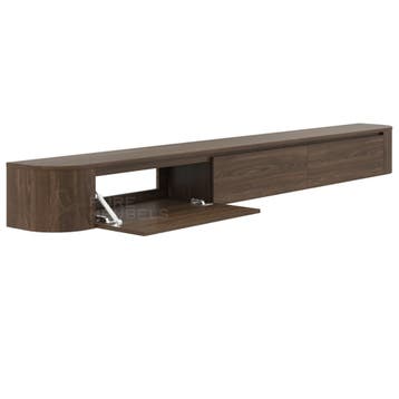 Dulce Japandi Tv-meubel 272 x 32 x 28 cm - Walnoot, Ophalen of Verzenden, Nieuw