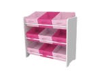 Veiling - LIVARNO home Kast met textiele opbergboxen Roze, Nieuw
