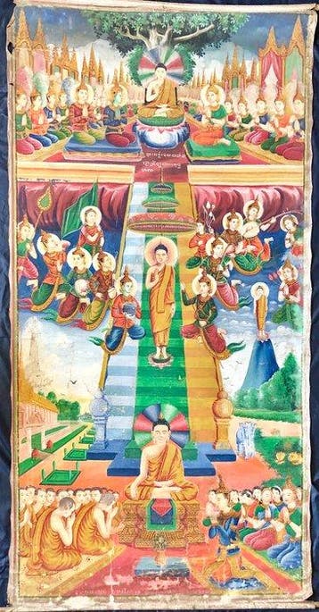 Afdaling van de Boeddha uit de Tvatisa-hemel (Phra Bot –