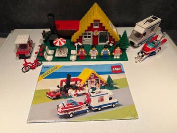 Lego Set - 6388 - Classic Town - Holiday Home With Caravan, Nieuw