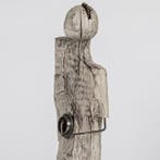 Karol Dusza (1972) - Im too complicated- 75cm wooden statue