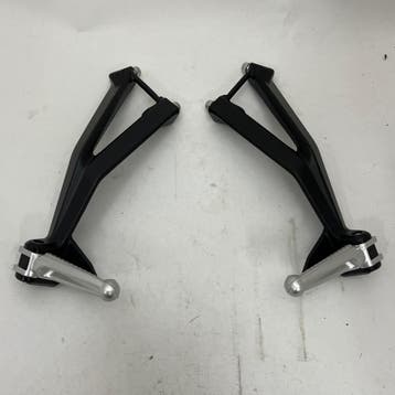 Ducati 848 1098 1198 footpeg holder set black - 82411481A..., Ophalen of Verzenden, Gebruikt