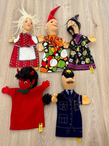 Steiff - Speelgoed Hand Puppet - Lot of 5 x Toys