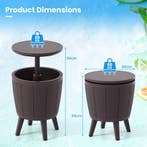 LIVSK Weerbestendige Cocktailtafel - Verstelbaar in Hoogte -, Huis en Inrichting, Tafels | Sidetables, Verzenden, Nieuw