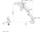 Neomounts DS70PLUS-450BL1 - Bureaumount - Full motion voor, Verzenden, Zo goed als nieuw, Neomounts