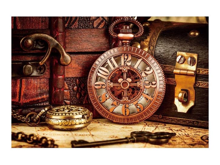 Glasschilderij Zakhorloge S936, Huis en Inrichting, Woonaccessoires | Overige, Nieuw, Ophalen of Verzenden