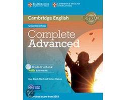 Boek Complete Adv - second edition students book with answe, Boeken, Overige Boeken, Zo goed als nieuw, Verzenden
