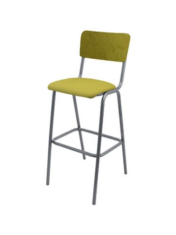Barkruk Oldschool - Vintage Metal - Groen - Velvet - G-Line, Verzenden, Nieuw in verpakking