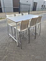 Bartafel met 6 krukken, Zakelijke goederen, Kantoor en Winkelinrichting | Kantoormeubilair en Inrichting, Aankleding binnen, Ophalen