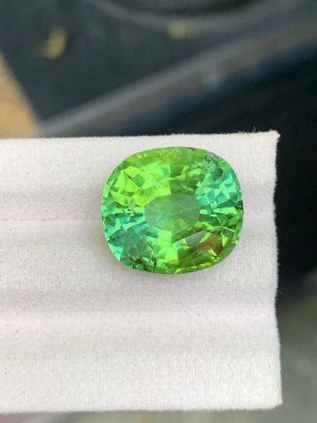 1 pcs Groen, Geel Toermalijn - 17.42 ct - Guild Gem, Nieuw