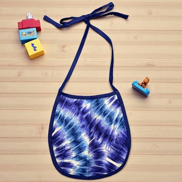 Afrikaanse print slabbetje - Blauw Tie Dye (Unisex), Ophalen of Verzenden, Nieuw
