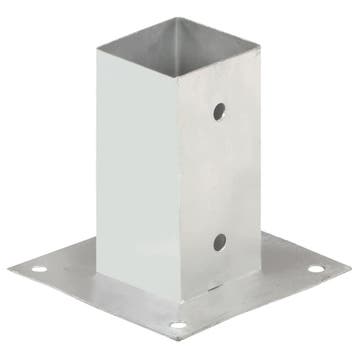 vidaXL Paalankers 4 st 71 mm gegalvaniseerd metaal, Tuin en Terras, Verzenden, Nieuw