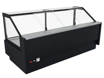 Rose koeltoonbank B250 x D118 x H125 cm - zwart, Nieuw in verpakking