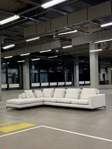 Minotti Andersen Hoekbank | Natural | NIEUWSTAAT + Garantie, Overige materialen, Hoekbank, 300 cm of meer, Ophalen of Verzenden