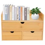Bamboe Bureau Organizer – Ladebox met 3 Opberglades, Verzenden, Nieuw in verpakking
