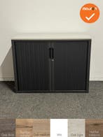 Roldeurkast - Basic - 75x100x45 - Refurbished - Antraciet me, Werkplek, Ophalen of Verzenden, Gebruikt, Kast