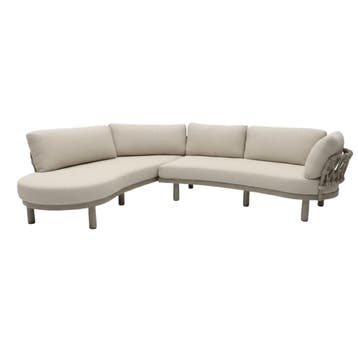 Lago Bardolino Lounge-hoekset Latte-Beige - Loungeset, Nieuw