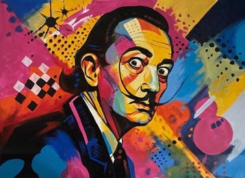 TA Duy Tung (1961) - Dali la Folie des Couleurs 100 140 cm
