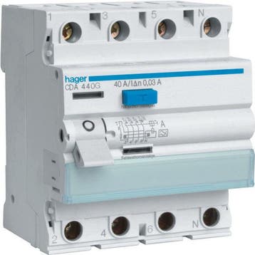 Hager Class A Aardlekschakelaar - CDA440G, Verzenden, Nieuw, Overige typen
