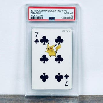Pokémon Graded card - Pikachu - 7 of Clubs 7 of Clubs –, Nieuw