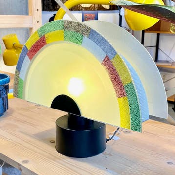 tafellamp Zonca Memphis Murano glas Italië 80s, Overige merken, Meerkleurig, Zo goed als nieuw, Glas
