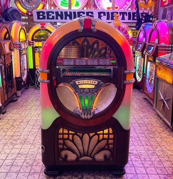 Wurlitzer Model 750 Jukebox (1941) - Gerestaureerd, Verzamelen, Automaten | Jukeboxen, Ophalen, Gebruikt