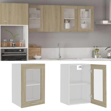 vidaXL Bovenkast Lyon 40x31x60 cm bewerkt hout sonoma, Verzenden, Nieuw, Bruin