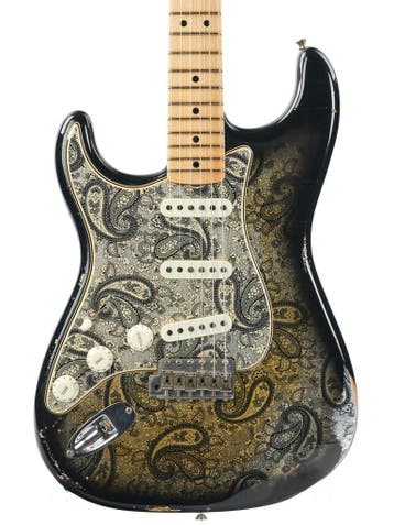 Fender 68 Stratocaster Custom Shop Ltd Black Paisley Reli..., Ophalen of Verzenden, Zo goed als nieuw, Fender