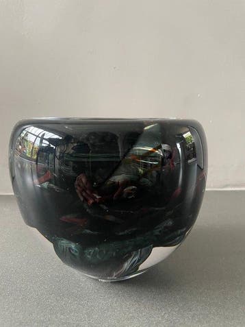 Leerdam - Paul Spannenberg - Vaas - Object - Glas - Zonder, Antiek en Kunst