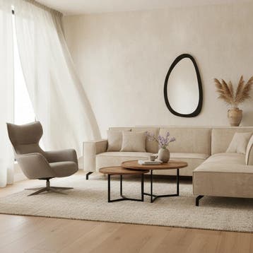 Salontafel set Atlanta, mangohout naturel | Starfurn, Ophalen of Verzenden, Nieuw