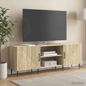 vidaXL TV-kast 150 x 31 x 50 cm Sonoma Eiken Bewerkt hout, Huis en Inrichting, Minder dan 50 cm, Verzenden, Nieuw, Minder dan 100 cm