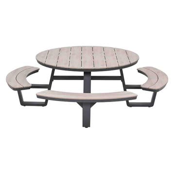 Garden Impressions Sarria picknick set Ø148 x 75 - donker, Verzenden, Nieuw
