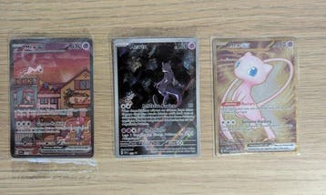 Pokémon - 3 Card - Mew, Mewtwo Promo card - Scarlet & Violet, Nieuw