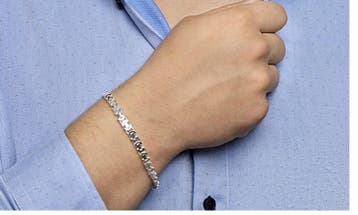 Zilver platte Koningschakel armband 6,5 mm, Verzenden, Nieuw, Zilver, Zilver
