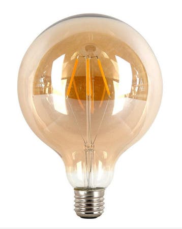 Crius LED Filament G125 E27 4W 827 Amber Dimbaar, Ophalen of Verzenden, Nieuw, Overige typen