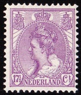 Nederland 1899 - 17,5 cent lila Koningin Wilhelmina postfris, Gestempeld