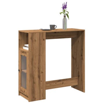vidaXL Bartafel met rekken 101x40x103,5 cm hout artisanaal, Huis en Inrichting, Verzenden, Nieuw