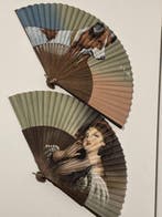 Handwaaier (2) - Papier, Hout, Messing