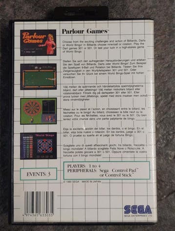Parlour Games (Sega tweedehands game), Ophalen of Verzenden, Zo goed als nieuw