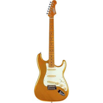 Jet JS-300 ST-Style Elektrische Gitaar Gold, Ophalen of Verzenden, Nieuw