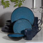 Nordic Stijl Serviesset 16/32/38 delig | Keramisch Set Blauw, Verzenden, Keramiek, Nieuw, Bord(en)