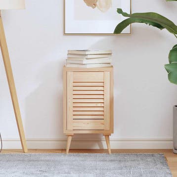 vidaXL Kastdeur met lamellen 39,5x29,5 cm massief grenenhout, Huis en Inrichting, Verzenden, Nieuw
