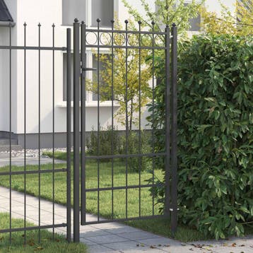 vidaXL Hekpoort HORST 100 x 175 cm Metaal Zwart, Verzenden, Nieuw