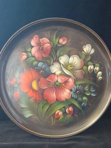 Decoratief dienblad - Fabbrica artistica URSS Zostovo -