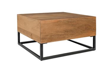 Salontafel GIANT 60cm mangohout crème beige - 48649, Ophalen of Verzenden, Nieuw